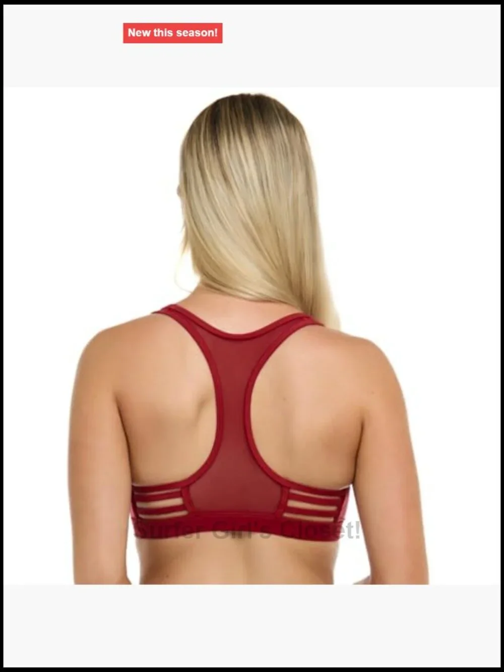 Medium Support Racerback Bikini Top with Removable Soft Cups